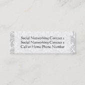 Afstuderen Naam Kaart Set, Hogere klasse Keepomwil Contactkaartje (Achterkant)