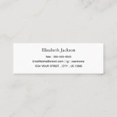 Afstuderen naam Kaart | Simple Script Insert-Kaart Contactkaartje (Achterkant)