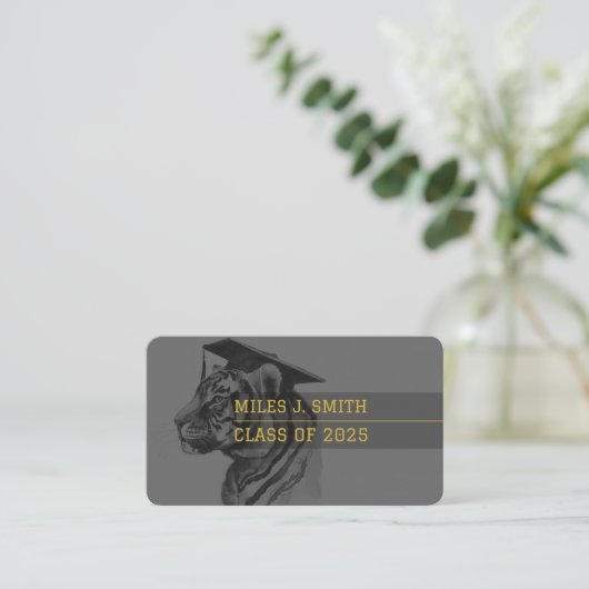 Afstuderen naam Kaart Visitekaartje (Staand voorkant)