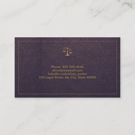 Afstuderen naam rechtenschool afstuderen foto visitekaartje (Achterkant)