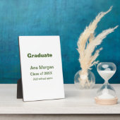 Afstuderen naam schoolnaam klasse van 20XX eenvoud Fotoplaat (Zijkant)