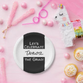 Afstuderen Naam toevoegen | Laten we het Afstudeer Papieren Bordje (Feest)