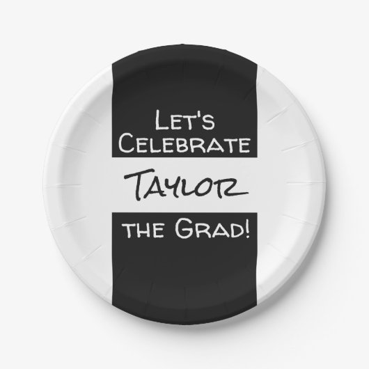 Afstuderen Naam toevoegen | Laten we het Afstudeer Papieren Bordje (Voorkant)