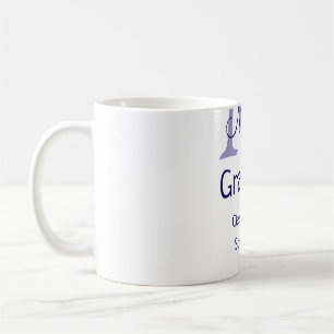 Afstuderen Naam toevoegen Monogram paarse Simple M Koffiemok