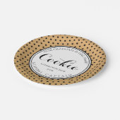 Afstuderen naam: Ze is één slim koekje Papieren Bordje (Gekanteld)