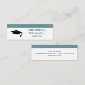 Afstuderen NaamCard Modern Insteekkaart Contactkaartje (Voorkant / Achterkant)