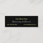 Afstuderen naamkaarten contactkaartje (Achterkant)