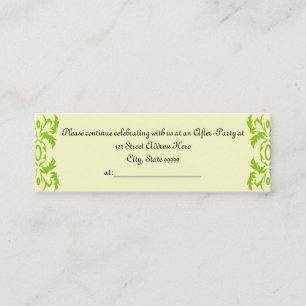 Afstuderen nadat de Partij Profielkaarten uitnodig Mini Visitekaartje