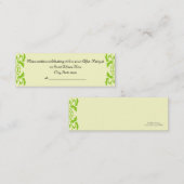 Afstuderen nadat de Partij Profielkaarten uitnodig Mini Visitekaartje (Voorkant / Achterkant)