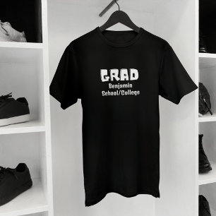 afstuderen namen van klassengenoten Simple Black T-shirt