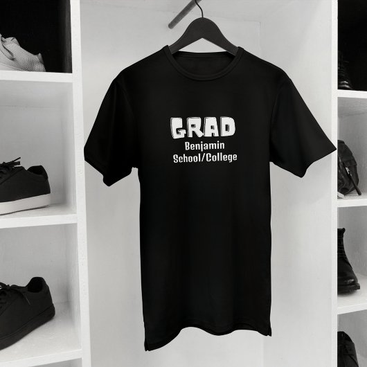 afstuderen namen van klassengenoten Simple Black T-shirt