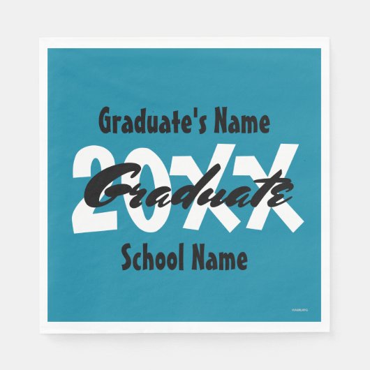 Afstuderen Napkins - HAMbyWG Servet (Voorkant)
