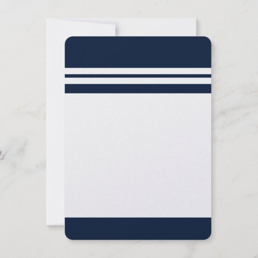 Afstuderen Navy Blue 2025 Afstudeerder Party Kaart (Achterkant)