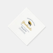 Afstuderen Navy Blue Afstudeerder Party Class of 2 Servet (Hoek)