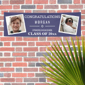 Afstuderen Navy Blue of Class Reunion 2 Foto Spandoek