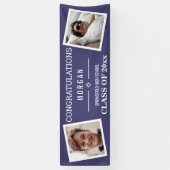 Afstuderen Navy Blue of Class Reunion 2 Foto Spandoek (Verticaal)