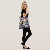 Afstuderen Navy K-12 Bold Modern Fotocollage Tote Bag (Op model)