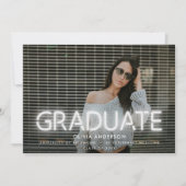 Afstuderen neon hedendaagse foto (Voorkant)