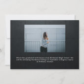 Afstuderen neon hedendaagse foto (Achterkant)