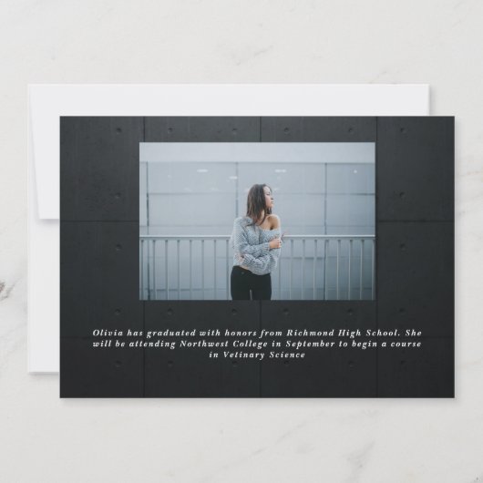 Afstuderen neon hedendaagse foto (Achterkant)