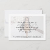 Afstuderen Nieuw Adres 2 Foto Dank u Afstuderen Bedankkaart (Achterkant)