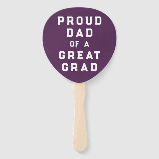 Afstuderen nieuwigheid handwaaier (Voorkant)