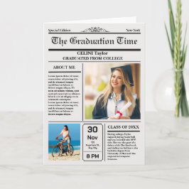 Afstuderen Nieuws Keepsake Invitation - Printable