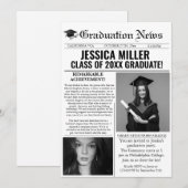 Afstuderen Nieuwsblad College Unieke aankondiging (Voorkant / Achterkant)