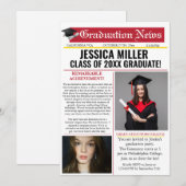 Afstuderen Nieuwsblad College Unieke aankondiging (Voorkant / Achterkant)