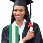 Afstuderen Nigeriaanse vlag sjaal gestolen sjaal<br><div class="desc">Afstuderen stal sjaal met nationale vlag voor internationale afgestudeerden die nationaal erfgoed tonen. Creëer een aangepaste sjerp voor uw afstuderen outfit en fotoshoots.</div>