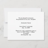 Afstuderen nodigde ik uit. 4,2 x 5,5 kaart (Achterkant)