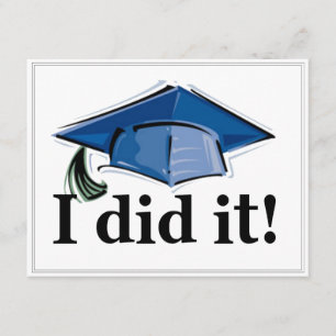 Afstuderen nodigde ik uit. 4,2 x 5,5 kaart