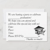 Afstuderen nodigt uit kaart (Voorkant)