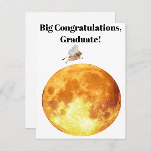 Afstuderen Note Kaart Notitiekaartje (Voorkant / Achterkant)