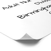 Afstuderen Nurse Degree-certificaat Poster (Hoek)