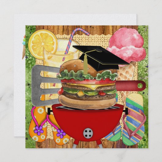 Afstuderen of een uitnodiging (Voorkant / Achterkant)