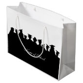 Afstuderen of reünie Aanpassen Cadeautassen Large Cadeautasje (Achterkant Gekanteld)