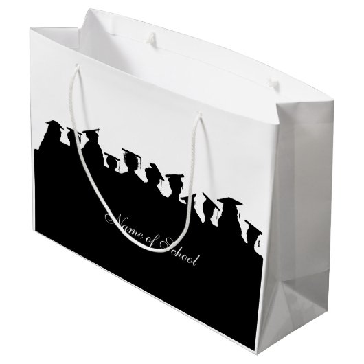 Afstuderen of reünie Aanpassen Cadeautassen Large Cadeautasje (Achterkant Gekanteld)