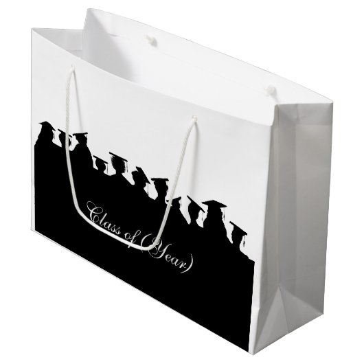 Afstuderen of reünie Aanpassen Cadeautassen Large Cadeautasje (Voorkant Gekanteld)