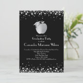 Afstuderen Onderwijs leraar onderwijs zwart, zilve Kaart (Staand voorkant)