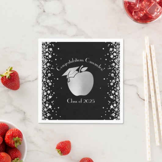 Afstuderen Onderwijs leraar onderwijs zwart, zilve Servet (Insitu)