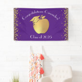 Afstuderen Onderwijs Paars Gold Spandoek (Insitu)