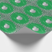 Afstuderen Onderwijs voor leraren Groen Zilver Cadeaupapier (Hoek)