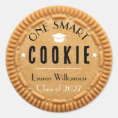 Afstuderen One Smart Cookie Class of Ronde Sticker (Voorkant)