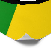 Afstuderen Ontvangend diploma - Groen & Goud Poster (Hoek)