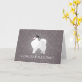 Afstuderen ontwerp Eskimo Dog Kaart (Gele Bloem)