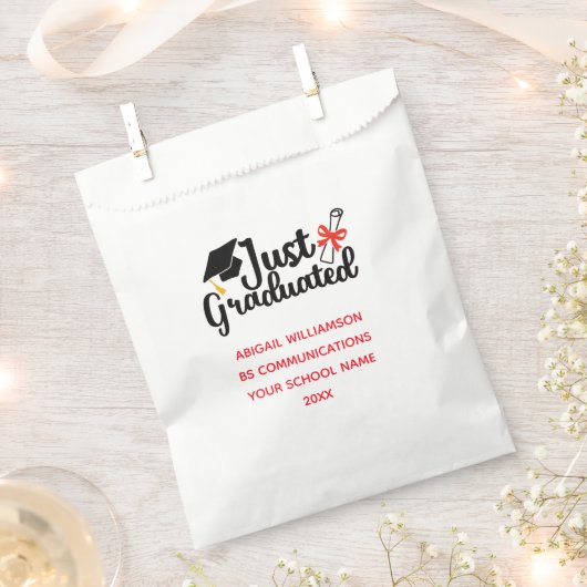 Afstuderen op het hoger onderwijs bedankzakje (Geknipt)