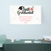 Afstuderen op het hoger onderwijs spandoek (Beurs)