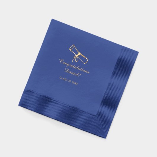 Afstuderen op maat folie servetten (Links)