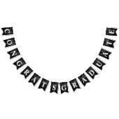 Afstuderen op zwart leder vlaggetjes (Alle)